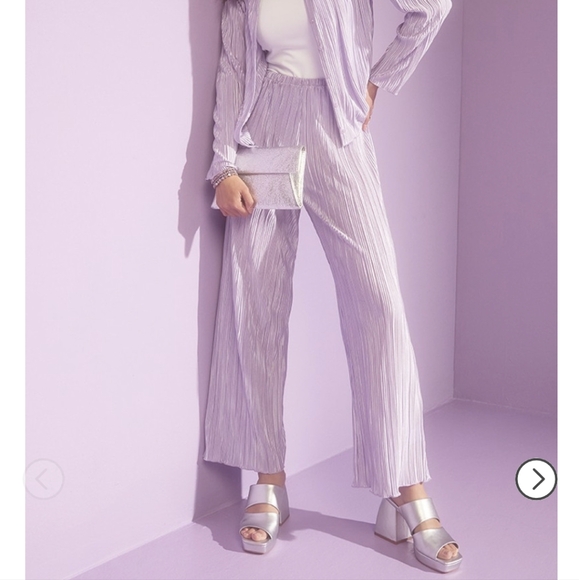 Francesca's NWOT Sz L Lavender/Purple Womens Pants - Picture 2 of 10